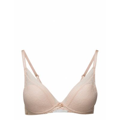 Festivité Plunge T-Shirt Bra *Villkorat Erbjudande Lingerie Bras & Tops Plunge Bras Beige CHANTELLE