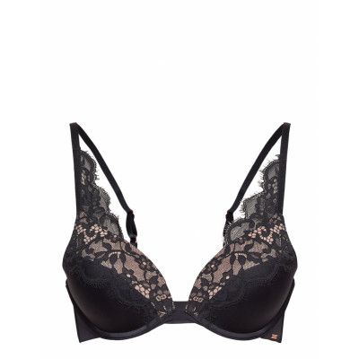 Genevieve Pp Push Lingerie Bras & Tops Push-up Bra Svart Hunkemöller