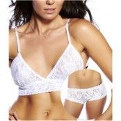 Hanky Panky Original Bralette and Boy Short White * Fri Frakt *