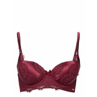 Hannako Pd *Villkorat Erbjudande Lingerie Bras & Tops Push Up Bras Röd Hunkemöller