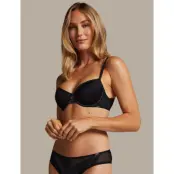 Hunkemöller Mesh Essentials Pd Push - Black - E85 x 85