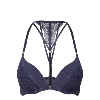 Kimberley Pp Push Lingerie Bras & Tops Push Up Bras Blue Hunkemöller