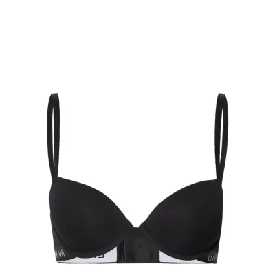 Ladies Knitted Push Up Lingerie Bras & Tops Push Up Bras Svart Emporio Armani