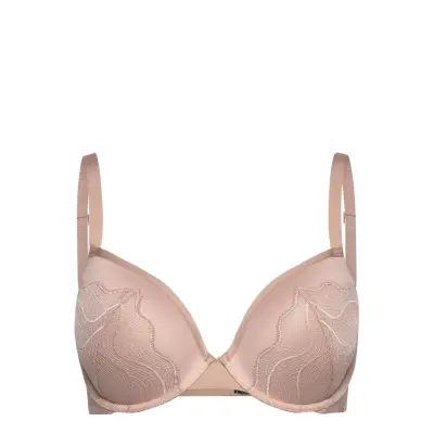 Lift Demi Lingerie Bras & Tops Push Up Bras Beige *Villkorat Erbjudande Calvin Klein