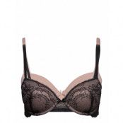 Chloe-2Pp Light Padded Demi *Villkorat Erbjudande Lingerie Bras & Tops Push Up Bras Svart Dorina