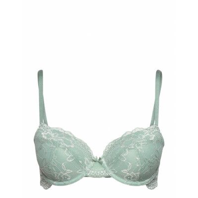 Light_Padded Lianne/Eco Demi Lingerie Bras & Tops Push Up Bras Grön Dorina