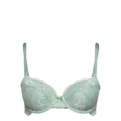 Light_Padded Lianne/Eco Demi Lingerie Bras & Tops Push Up Bras Grön Dorina
