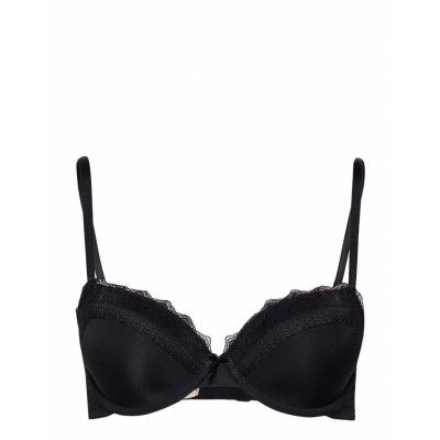 Light_Padded Makayla Demi Lingerie Bras & Tops Push Up Bras Svart Dorina