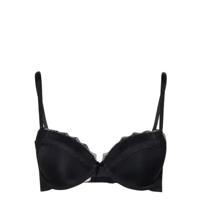 Light_Padded Makayla Demi Lingerie Bras & Tops Push Up Bras Svart Dorina