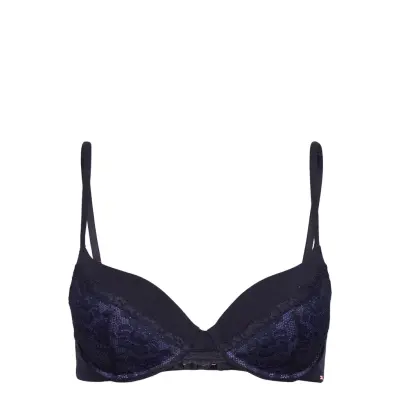Light_Padded Noemie Demi Lingerie Bras & Tops Push Up Bras Marinblå Dorina