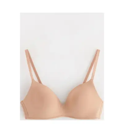 Lindex Flora Bygellös Bh Beige