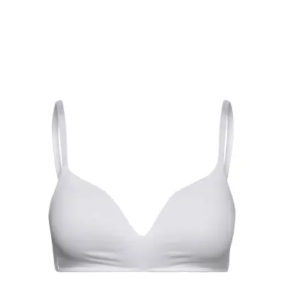 Lindex Flora Bygellös Bh Vit