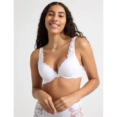 Lindex Bra Malva Iris - White - C x 70