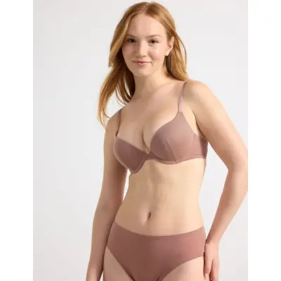 Lindex Bra Malva Lurex - Pink - D x 85