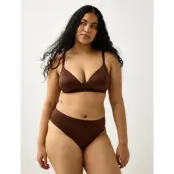 Lindex Unpadded Soft Bra - Brown - L