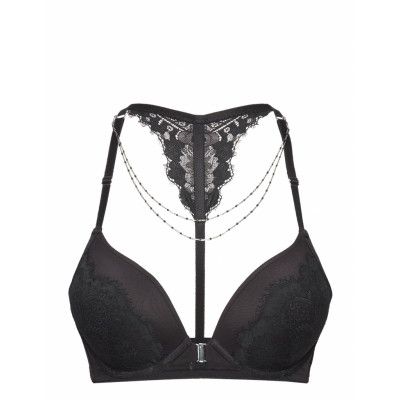 Lorena Pp Push Lingerie Bras & Tops Push Up Bras Svart Hunkemöller