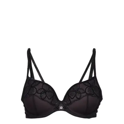Lous_Padded_Heartshape Lingerie Bras & Tops Push Up Bras Svart Marie Jo