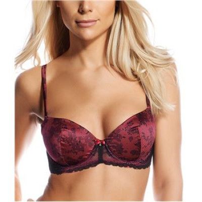 Marie Meili Splendor T-shirt Bra Deep Rouge Print * Fri Frakt * * Kampanj *