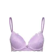 Marine Pp Push *Villkorat Erbjudande Lingerie Bras & Tops Push Up Bras Lila Hunkemöller