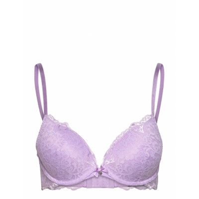 Marine Pp Push *Villkorat Erbjudande Lingerie Bras & Tops Push Up Bras Lila Hunkemöller