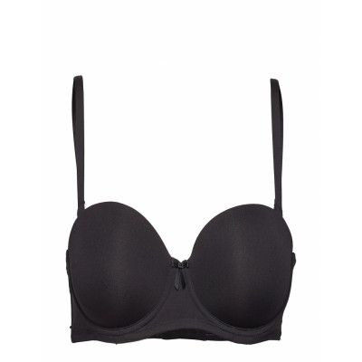 Mary Bra Fill Strapless Lingerie Bras & Tops Strapless Bras Svart Missya