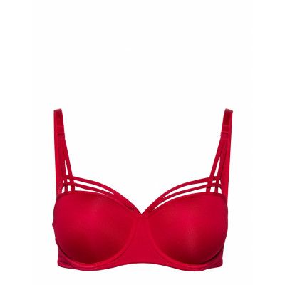 Md D.de Paris Balc.bra Red Lingerie Bras & Tops Balc Tte Bras Röd *Villkorat Erbjudande Marlies Dekkers