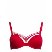 Md D.de Paris Push-Up Bra Red Lingerie Bras & Tops Push Up Bras Röd Marlies Dekkers