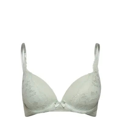 Meghan Pp Lingerie Bras & Tops Push Up Bras Grön Hunkemöller