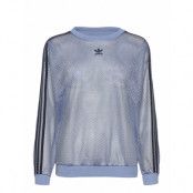 Mesh Crew Sweat-shirt Tröja Blå Adidas Originals