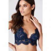 NA-KD Lingerie Spets-Bh Med Axelband - Blue