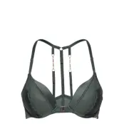 Nicole Pp Push Lingerie Bras & Tops Push Up Bras Green Hunkemöller