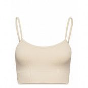 Oat White Luxe Seamless Strap Bra Lingerie Bras & Tops Sports Bras - ALL Creme AIM'N