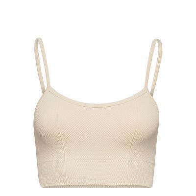 Oat White Luxe Seamless Strap Bra Lingerie Bras & Tops Sports Bras - ALL Creme AIM'N