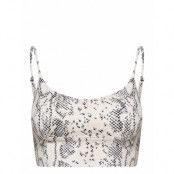 Oat White Viper V Strap Bra Sport Bras & Tops Sports Bras - All Multi/patterned AIM'N