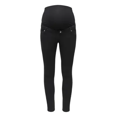 Only Maternity Olmpower Push Up Skinny Dnm Pimbox Noos - Black - XL x 32