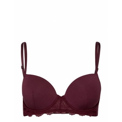 Padded Underwire Bra Lingerie Bras & Tops Push Up Bras Röd Schiesser