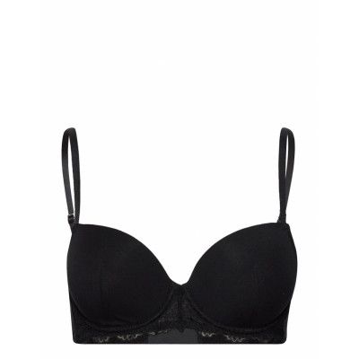 Padded Underwire Bra Lingerie Bras & Tops Push Up Bras Svart Schiesser