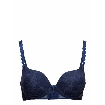 Padded_Bra_Heartshape *Villkorat Erbjudande Lingerie Bras & Tops Push Up Bras Blå Marie Jo