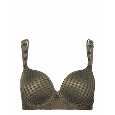 Avero Padded Bra Heartshape Lingerie Bras & Tops Push Up Bras Khakigrön Marie Jo