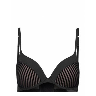 Pia Pp Push Lingerie Bras & Tops Push Up Bras Svart Hunkemöller