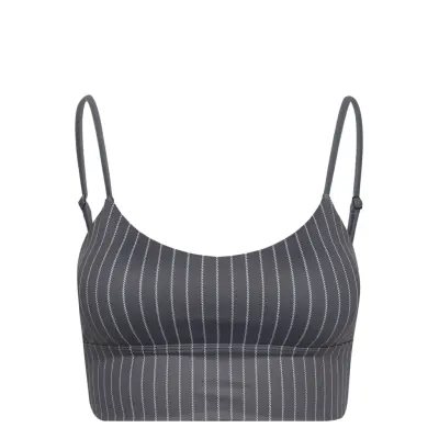 Pinstripe V-Strap Bra Sport Bras & Tops Sports Bras - All Multi/patterned AIM'N