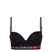 Plunge Push Up BH Svart Calvin Klein