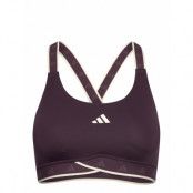 Powerimpact Training Medium-Support Techfit Bra *Villkorat Erbjudande Lingerie Bras & Tops Sports Bras - ALL Vinröd Adidas Performance