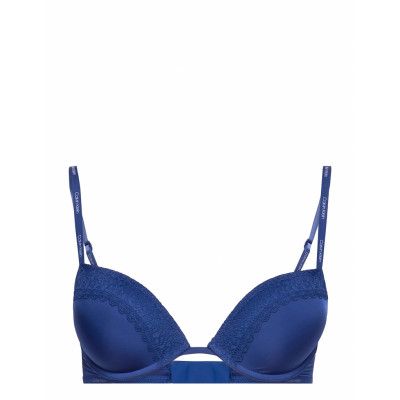 Push Up Plunge Lingerie Bras & Tops Push Up Bras Blå Calvin Klein