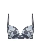 Push Up Plunge Lingerie Bras & Tops Push Up Bras Multi/mönstrad Calvin Klein