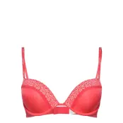 Push Up Plunge Lingerie Bras & Tops Push Up Bras Röd Calvin Klein