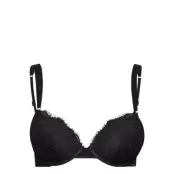 Push Up Plunge Lingerie Bras & Tops Push Up Bras Svart Calvin Klein