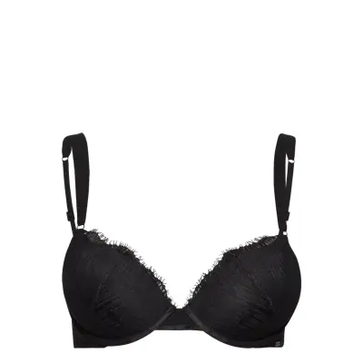 Push Up Plunge Lingerie Bras & Tops Push Up Bras Svart Calvin Klein