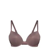 Push Up Plunge Lingerie Bras & Tops Push Up Bras Purple Calvin Klein