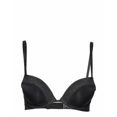 Push Up Plunge Lingerie Bras & Tops Push Up Bras Svart Calvin Klein